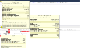 Information on Execution Plan in SSMS