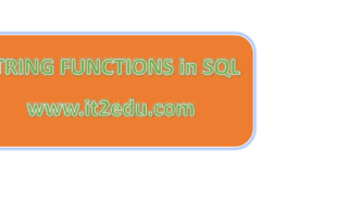 Scalar Functions in SQL